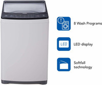 Haier 6.5 kg 5 Star Oceanus Wave Drum Washing Machine Fully Automatic Top Load Grey(HWM65-826NZP)