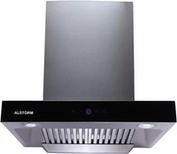 ALSTORM storme-60 Auto Clean Wall Mounted Chimney(Silver, red 1200 CMH)