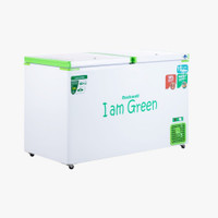 Rockwell 450 L Double Door Standard Deep Freezer(Green, White, GFR450)