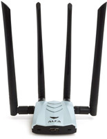 Alfa Network AWUS1900 Wifi adapter - 1900 Mbps 802. 11ac Long-Range Dual Band USB 3. 0 Wi-Fi Network Adapter w/4x 5dBi External Dual-Band Antennas 1900 Mbps WiFi Range Extender(black,grey, Dual Band)