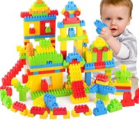 BOZICA New arrival Building Block Set Multicolor Blocks for Toddlers and Kids, Building Block for Boys and Girls ,100 Pieces(92 PIECES+8 TYRES), 20+ Activities(Multicolor)