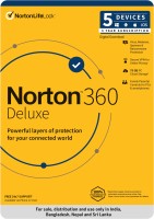 Norton 360 Deluxe 5 PC PC 3 Years Total Security (Email Delivery - No CD)(Standard Edition)