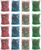 aaradhya Premium Fridge Vegetable and Fruit Reusable Net Pack of 16 Grocery Bags(Multicolor)