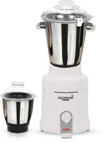 Goldwinner GLD1600COMMWHT Commercial Heavy duty and Hi-Tech 100% copper motor with 2 Stainless Steel Jars, White|Restaurants|Catering|Hotels|Food Industry|Heavy Home Usage COMMERCIAL 1600 Mixer Grinder (2 Jars, White)