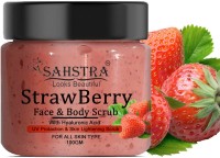 SAHSTRA Advance Strawberry Body Scrub With Coconut Tan Removal And Oily Normal Skin Paraben & SLS Free Scrub (100 g) Scrub(100 g)
