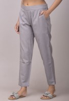 Alexa Eva Regular Fit Women Grey Trousers