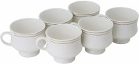 love unlimited Pack of 6 Bone China Premium Tableware Tea of 6 for Home/Office/Gifts, 140 ML(White, Cup Set)