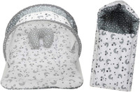 Miss & Chief by Flipkart Cotton Baby Bed Sized Bedding Set(Grey, 1 Sleeping Bag, 1 Net Bed, 1 Square Pillow)