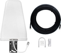 Netboon LPDA Outdoor Antenna Jumper LMR200 Cable Assemblies 65 feet with TNC - N Male Connectors Antenna Amplifier