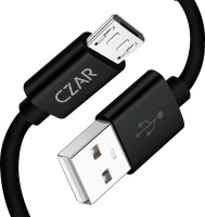 Czar Micro USB cable 1.5 mtr 1.5 m Micro USB Cable(Compatible with All Mobile Phones Having Micro USB Port, Tablets, Black, One Cable)