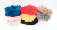 zapt Fur Women's Hair Rubber Bands Ponytail Holder Fluffy Faux Rope Furry (Multicolour) - Set of 9 Rubber Band(Multicolor)