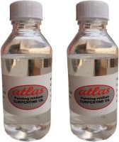 Atlas Colours Turpentine Oil used for quicken drying of oil colours, cleansing agent for brushes(Set of 2, Transparent)
