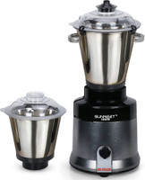 Sunmeet SUNCOMTA21 Commercial Use, 1800-watts, Heavy duty, Aluminium body wiith Metallic finish and Hi-Tech 100% copper motor with 2 Stainless Steel Jars, Black|Restaurants|Hotels Commercial Mixer Grinder 1800 Mixer Grinder (2 Jars, Black-Grey)