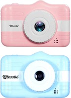BLESSBE Kids Digital Camera, Selfie Camera, Child Video Recorder Camera Full HD 1080P Handy Portable Camera 3.5 Inch Screen, with Inbuilt Games for Kids Instant Camera - Pack of 2