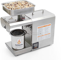 Savaliya Industries Home Use Edible Oil Press Machine SI-400W (Hexa)- Temp. Controller -- Made in India 230 W Food Processor(Silver)