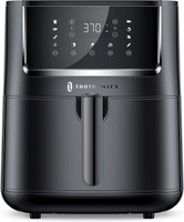 taotronics Air Fryer, Large XL 6 Quart 1750W Oven with Touch Control Panel, 11 Preset Menus and 50 Recipes for Roast, Reheat, Bake, Nonstick Easy Clean, Auto Shut Off, Black Air Fryer(6 L)