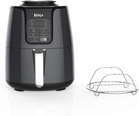 Ninja Smart WiFi Air Fryer(100 Recipes), Digital Touchscreen with 13 Cooking Functions for Air Frying, Roasting & Keep Warm ,Preheat & Shake Remind, Works with Alexa & Google Assistant, 5.8 QT-Black Air Fryer(4.7 L)