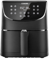 COSORI Air Fryer (100 Free Recipes Book) 1500W Electric Hot Oven Oilless Cooker, 11 Presets, Preheat & Shake Reminder, LED Touch Screen, Nonstick Basket, 3.7 QT, Digital-Black Air Fryer(3.5 L)