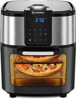 MOOSOO Air Fryer Oven, 12.7 Quart Air Fryer 1700W, 8-in-1 Oil-less Electric Air Fryer with LED Digital Touchscreen, Dehydrator, Bake, Rotisserie Oven with Time & Temperature Dial, Accessories Included (100 Recipes) Air Fryer(4.7 L)