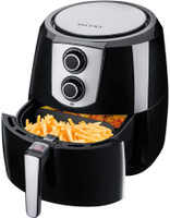 Secura Air Fryer XL 5.5 Quart 1800-Watt Electric Hot Air Fryers Extra Large Oven Nonstick Cooker for Healthy Oil-free Low Fat Cooking with Automatic Timer and Temperature Control, Bonus Food Divider Air Fryer(4.7 L)