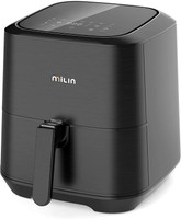 MILIN Air Fryer XL 5.8 Quart, 1700W Electric Hot Air fryer Oven with 100 Recipes, LED Digital Screen and Temperature Control Electric Hot Oven Oilless Cooker, 7 Presets, Nonstick Basket & ETL Certified Air Fryer(4.7 L)
