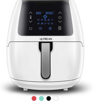 Ultrean 5.8 Quart Air Fryer, Electric Hot Air Fryers Oilless Cooker with 10 Presets, Digital LCD Touch Screen, Nonstick Basket, 1700W, UL Listed (White) Air Fryer(5 L)