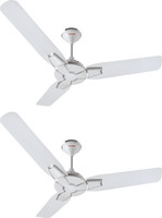 Candes Getz 1200 mm Ultra High Speed 3 Blade Ceiling Fan(White, Pack of 2)