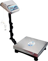 Shree-G 150KG Capacity PAN size 16 x 16 Inch (400x400mm) With Pole Side Digital Display Platform Weighing Scale(Silver)