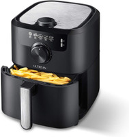 Ultrean Air Fryer, Electric Hot Air Fryers Oven Cooker with Deluxe Temperature and Time Knob, 4.5 Quart Non-Stick Basket,50 Recipes, UL Certified, 1-Year Warranty, 1500w Air Fryer(4 L)