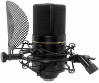 MXL Mics 770 Complete Integrated POP Filter/Shock Mount/XLR Cable, Black (770VINTAGEWHITE) Microphone(Black)