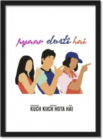 KUCH KUCH HOTA HAI Movie Framed Poster For Room & Office (10 Inch X 13 Inch, Framed)… Paper Print(13 inch X 10 inch, Frame is wrapped very carefully in bubble wrap to ensure safe shipping.)