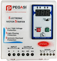 PEGASI Water Level Controller with 3 Phase Digital Motor Starter Panel | 6 Sensor | Suitable For 0.1 to 7.5 Hp Motor Wired Sensor Security System