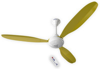 Superfan Super X1 48" Super Energy Efficient 35W BLDC Ceiling Fan - 5 Star Rated 1200 mm 3 Blade Ceiling Fan(BLDC Motor with Remote | Yellow | Pack of 1)