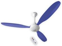 Superfan Super X1 48" Super Energy Efficient 35W BLDC Ceiling Fan - 5 Star Rated 1200 mm 3 Blade Ceiling Fan(BLDC Motor with Remote | Blue | Pack of 1)