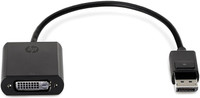 HP DVI Cable 0.23 m F7W96AA Display Port to DVI Adapter(Compatible with Laptop, Desktop, Black)
