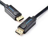 BlueRigger DP-TO-DP 4.6 m HDMI Adapter(Compatible with COMPUTER,TV, Multicolor, One Cable)