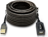 BlueRigger USB 2.0 Active Extension / Repeater Cable A Male to A Female 10 Meters (16ft) 5 cm MHL Cable(Compatible with Printer, Speaker, Scanner, Display, Keyboard, Black, One Cable)