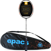 apacs Z-Ziggler (38 LBS) Black, Orange, Grey Unstrung Badminton Racquet(Pack of: 1, 85 g)