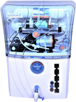 water solution ALFA W ALKALINE vitamin B12+RO+UV+TDS+UF PH Enhancer Antibacterial fully automatic 12 L RO + UV Water Purifier(White, Blue)