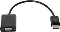 HP VGA Cable 0.2 m F7W97AA Display Port To VGA(Compatible with Laptop, Desktop, Black, One Cable)