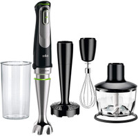 Braun Multi Quick 9 Hand Stick Blender (MQ9037X) - Blend, Chop, Whisk & Mash 700 W Hand Blender(Black, Silver)