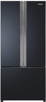 View Panasonic 550 L Frost Free Triple Door 3 Star Refrigerator(black, NR-CY550QKXZ)  Price Online