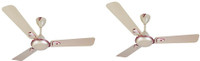 USHA Bellissa cornsilk pack of 2 1200 mm 3 Blade Ceiling Fan(corn silk, Pack of 2)