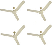 USHA Striker pack of 4 1200 mm 3 Blade Ceiling Fan(ivory, Pack of 4)