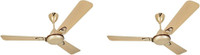 USHA Bellissa bright gold pack of 2 1200 mm 3 Blade Ceiling Fan(bright gold, Pack of 2)