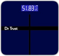 Dr. Trust (USA) Executive Rechargeable Digital Weighing Scale with Temperature Display Weighing Scale(Blue)
