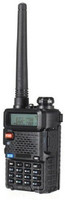 AMPLOX UV-R Walkie Talkie 4-5km Range, 16 Channel, with Earpiece,FM Radio, Led Torch UV-5R Walkie Talkie Walkie Talkie(Black)