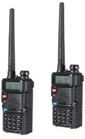 AMPLOX UV-5R Walkie Talkie 4-5 km Range, 16 Channel, with Earpiece,FM Radio, LED Torch (Pack Of 2) UV-5R Walkie Talkie 4-5 km Range, 16 Channel, with Earpiece,FM Radio, LED Torch (Pack Of 2) Walkie Talkie(Black)