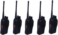 AMPLOX BF 400-470 MHz 16 CH CTCSS / DCS with Earpiece Handheld Amateur Radio Walkie Talkie 2 Way Radio Long Range (Pack Of 5) Walkie Talkie(Black)