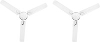 USHA Airostrong Angle pack of 2 1200 mm 3 Blade Ceiling Fan(Metallic White, Pack of 2)